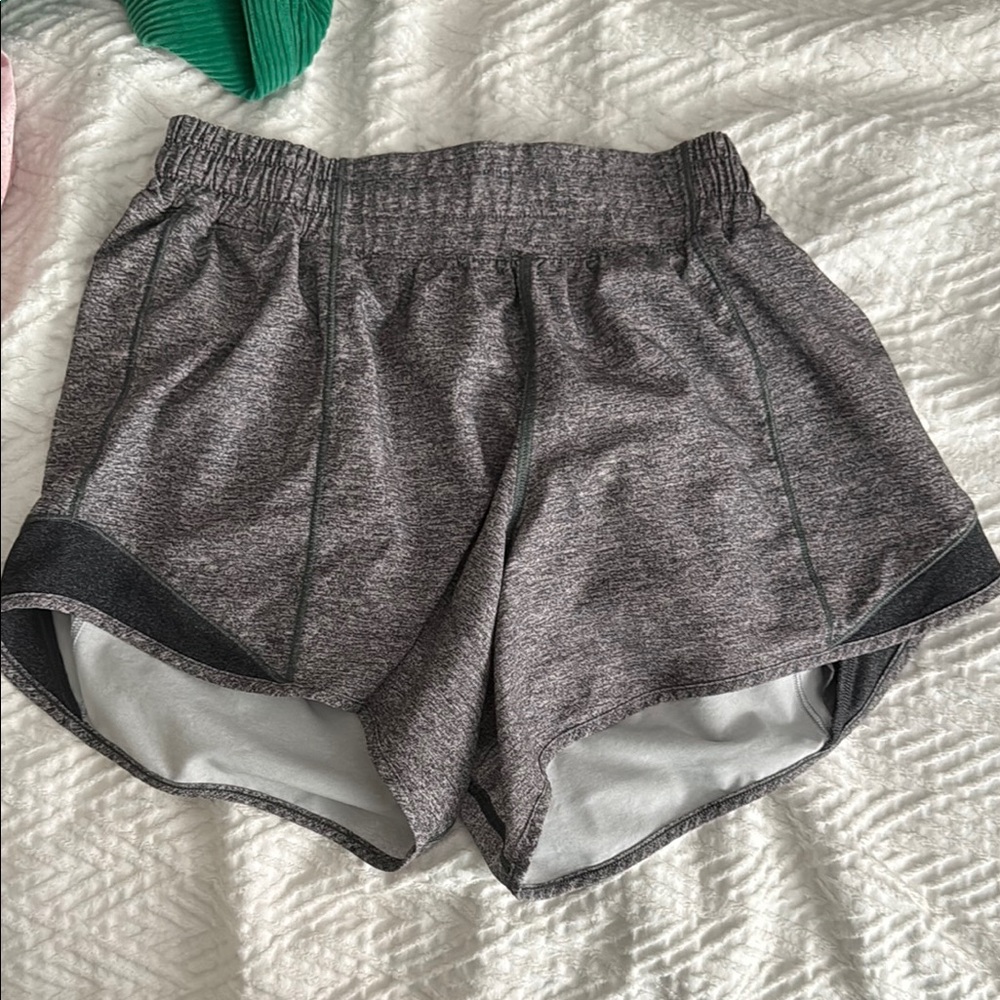 Lululemon Athletica Gray Athletic Shorts Moisture-Wicking Lightweight